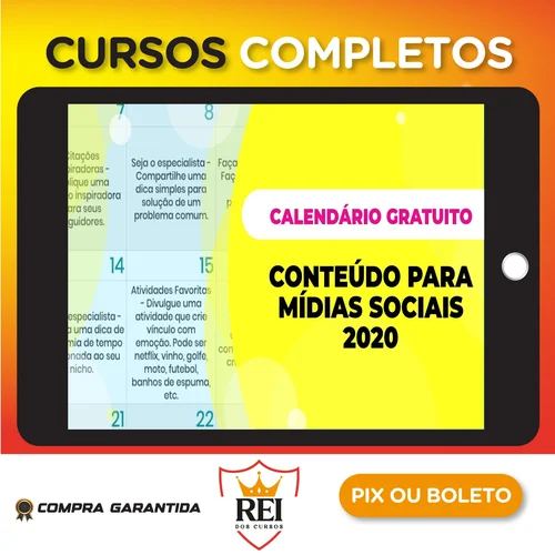 366 Ideias de Conteúdos Planejados para sua Rede Social - Postar pra Vender