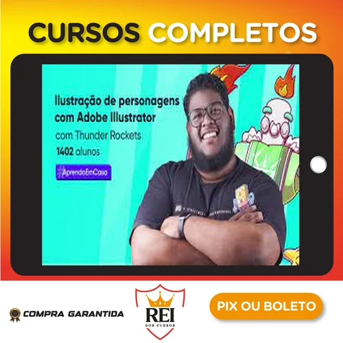 Crehana: Ilustração de Personagens com Illustrator - Thunder Rockets