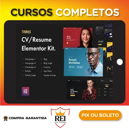 CVPortfolio Elementor Template Kit - Thomas
